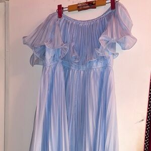 SHEIN Light Blue Off-Shoulder Dress